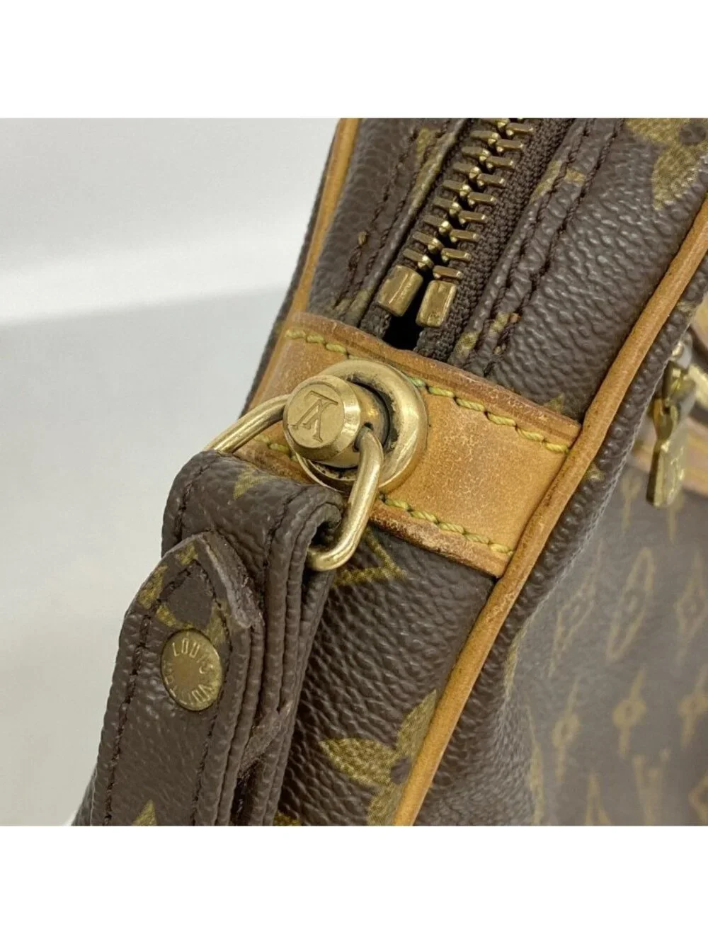 Louis Vuitton Clutch Monogram Marly Dragonne GM Brown